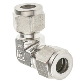 Raccordo in acciaio inossidabile per tubi a gomito Parker