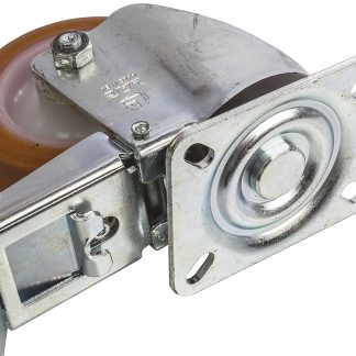 Ruota per carrelli orientabile con freno LAG in Poliuretano, Ø 100mm, 200kg