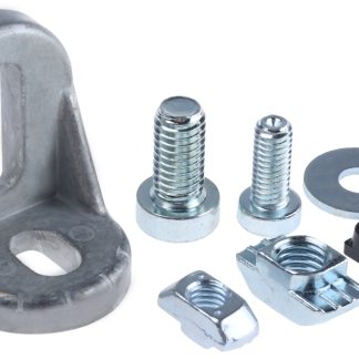 Staffa angolare Bosch Rexroth in Zinco pressofuso, per profili da 30 mm → 60 mm, scalanatura da 8mm