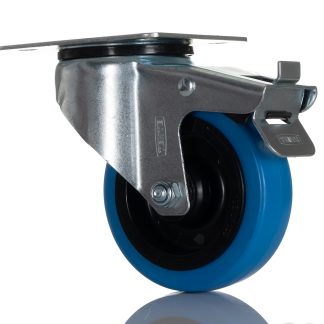 Ruota per carrelli orientabile Tente in Gomma, Ø 100mm, 150kg