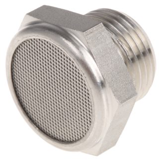 Silenziatore pneumatico Legris, serie 0682, ingresso G 3/8 Maschio, 12bar max, in Acciaio inossidabile