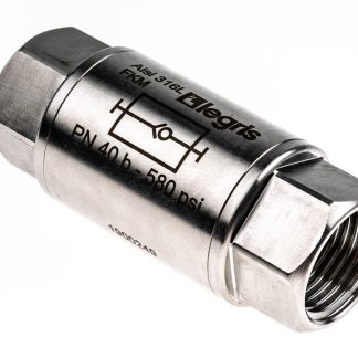 Valvola di non ritorno in Acciaio inox Legris, 1/2poll, 40 bar max, tipo Singolo