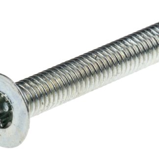 Vite di sicurezza Piatta in Acciaio Zincato lucido RS PRO, filettatura M3 x 20mm, guida Pin Hex Recess