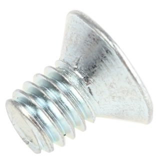 Vite di sicurezza Piatta in Acciaio Zincato lucido RS PRO, filettatura M4 x 6mm, guida Pin Hex Recess