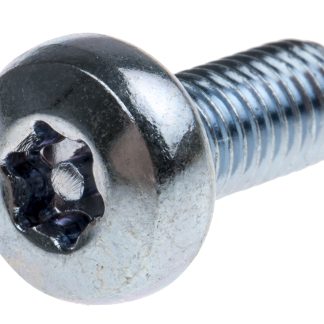 Vite di sicurezza Conica in Acciaio Zincato lucido RS PRO, filettatura M5 x 12mm, guida Pin Hex Recess