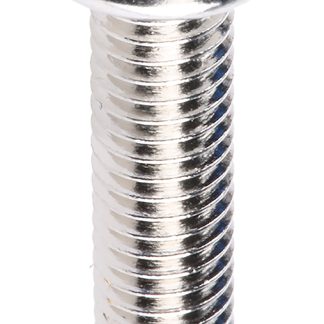 Vite metrica a testa Conica RS PRO M6, in Ottone, 30.0mm