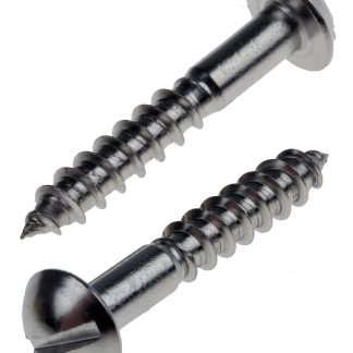 Vite per legno Rotonda in Acciaio inox RS PRO 25mm, filettatura 4mm, guida Scanalatura