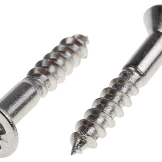 Vite per legno Svasata in Acciaio inox RS PRO 20mm, filettatura 3.5mm, guida Pozidriv