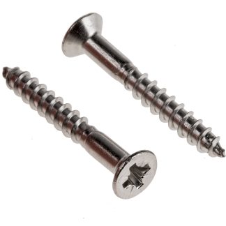Vite per legno Svasata in Acciaio inox RS PRO 30mm, filettatura 4mm, guida Pozidriv