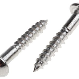 Vite per legno Rotonda in Acciaio inox RS PRO 25mm, filettatura 4mm, guida Pozidriv