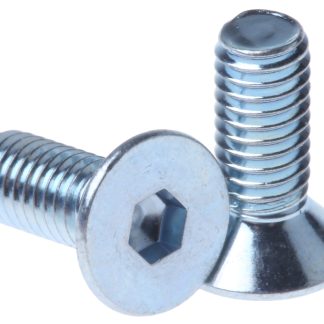 Vite a brugola in acciaio zincato lucido RS PRO, filettatura M3 x 8mm