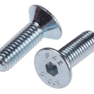 Vite a brugola in acciaio zincato lucido RS PRO, filettatura M5 x 16mm