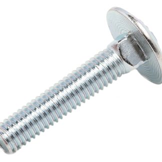 Bullone a testa piana in Acciaio zincato lucido RS PRO, filettatura M6, lunghezza 30mm