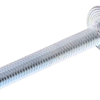 Bullone a testa piana in Acciaio zincato lucido RS PRO, filettatura M6, lunghezza 50mm