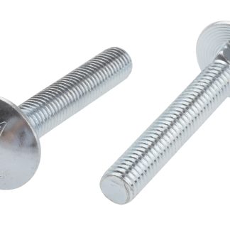 Bullone a testa piana in Acciaio zincato lucido RS PRO, filettatura M8, lunghezza 50mm