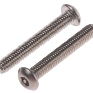 Vite di sicurezza in Acciaio inox Liscio RS PRO, filettatura M3 x 20mm, guida Pin Hex Recess