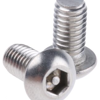 Vite di sicurezza in Acciaio inox Liscio RS PRO, filettatura M6 x 12mm, guida Pin Hex Recess