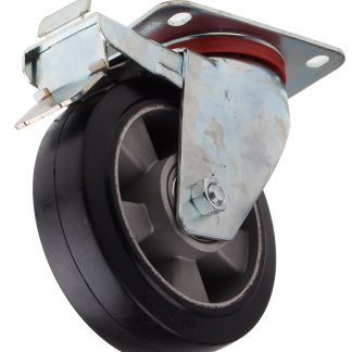 Ruota per carrelli orientabile con freno RS PRO in Gomma, Ø 160mm, 330kg