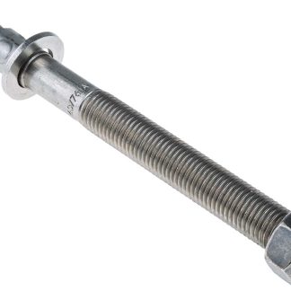 Fissaggio per muro RS PRO in Acciaio inox M16, Ø foro di fissaggio 16mm, L 180mm