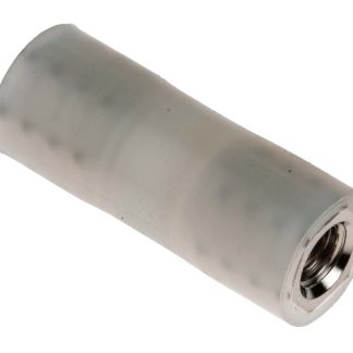 Distanziale filettato Rotondo Femmina/Femmina, in Nylon 66 Liscio, L. 25mm, M5 x M5, Ø est 9.5mm