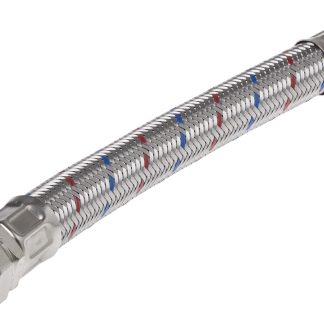 Tubi flessibili assemblati RS PRO, rivestito in EPDM, lungo 300mm, 10 bar max, connessione BSP 3/4" femmina x 22 mm