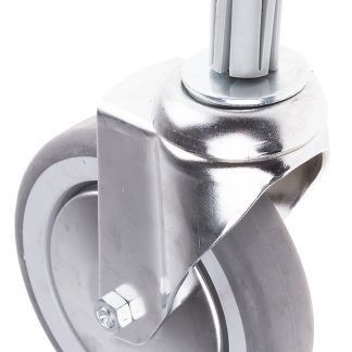 Ruota per carrelli orientabile RS PRO in Gomma, Ø 125mm, 100kg