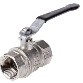 Valvola a sfera in Ottone nichelato RS PRO, 1 1/4poll