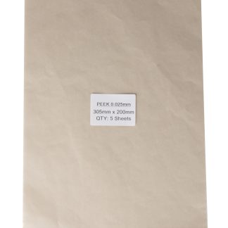 Film in plastica in PEEK RS PRO, 200mm x 305mm x 0.025mm