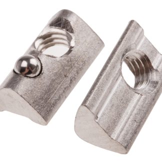 Dado con scanalatura a T RS PRO in Acciaio inossidabile, per profili da 30 mm, scalanatura da 6mm, M6, L. 17mm