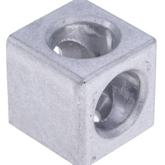 Connettore a cubo RS PRO in Alluminio pressofuso, per profili da 30 mm, scalanatura da 6mm, L. 30mm