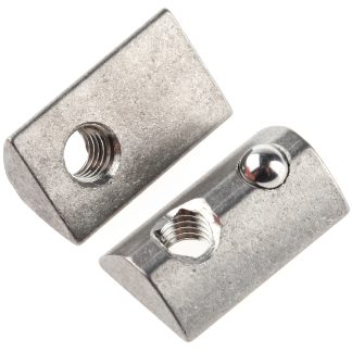 Dado con scanalatura a T RS PRO in Acciaio inossidabile, per profili da 40 mm, scalanatura da 8mm, M6, L. 22mm