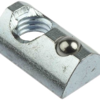 Dado con scanalatura a T RS PRO in Acciaio, per profili da 40 mm, scalanatura da 8mm, M8, L. 22mm