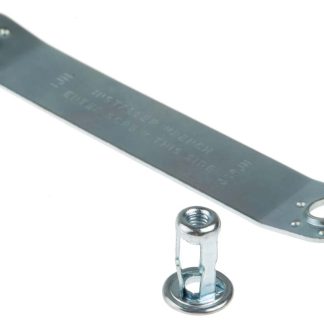 Inserto filettato in Acciaio Zincato lucido RS PRO, M4, Ø flangia 11.89mm, Ø foro di fissaggio 8.38mm