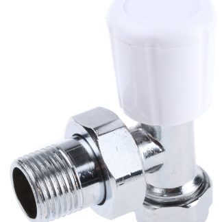 Valvola radiatore manuale in Ottone RS PRO, 10 bar max, connessione 15 mm maschio x 1/2 poll. maschio Angolo