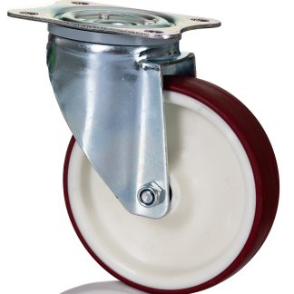 Ruota per carrelli orientabile Tente in Poliuretano, Ø 125mm, 200kg