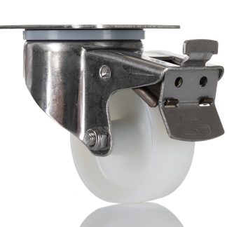 Ruota per carrelli orientabile con freno Tente in Elastico, Ø 80mm, 200kg