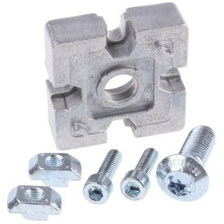 Connettore a T Bosch Rexroth in Zinco pressofuso, per profili da 50 mm, scalanatura da 10mm, M6, L. 50mm