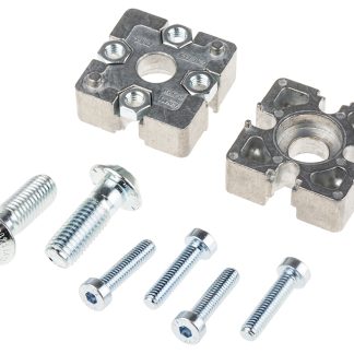 Connessione terminale Bosch Rexroth in Alluminio, per profili da 40 mm, scalanatura da 10mm, M6, S12, L. 40mm