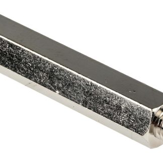 Distanziale filettato Esagonale Maschio/Femmina, in Ottone Nichelato, L. 40mm, M5 x M5