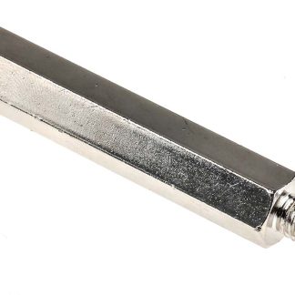 Distanziale filettato Esagonale Maschio/Femmina, in Acciaio Nichelato, L. 55mm, M6 x M6