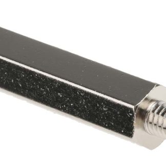 Distanziale filettato Esagonale Maschio/Femmina, in Ottone Nichelato, L. 30mm, M4 x M4