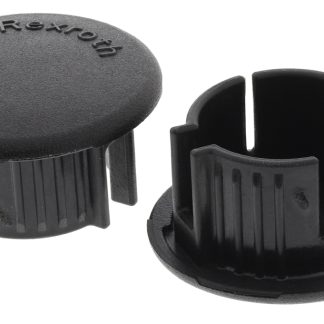 Tappo rotondo in Nylon Nero Bosch Rexroth, diametro 28mm