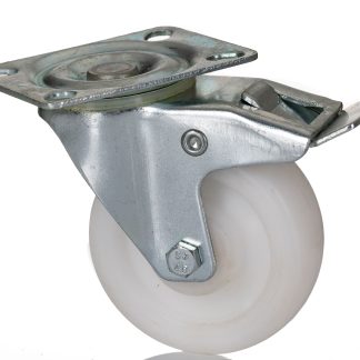 Ruota per carrelli orientabile con freno RS PRO in PP, Ø 75mm, 70kg