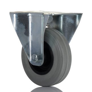 Ruota per carrelli non orientabile RS PRO in Gomma, Ø 100mm, 70kg