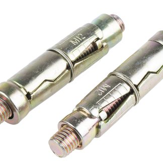 Ancoraggio con bullone esagonale RS PRO in Acciaio al carbonio M12, Ø foro di fissaggio 20mm, L 75mm