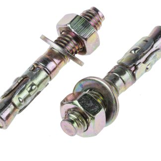 Bullone di ancoraggio RS PRO in Acciaio al carbonio M8, Ø foro di fissaggio 8mm, L 50mm