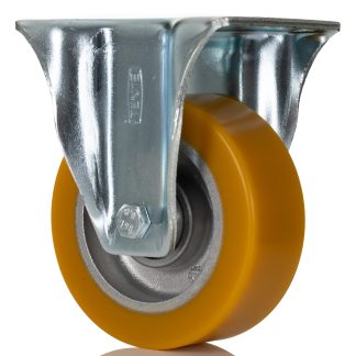 Ruota per carrelli non orientabile Tente in Poliuretano, Ø 100mm, 300kg