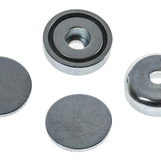 Magnete cilindrico Eclipse, Ø 25mm spesso 8mm, trazione 14kg