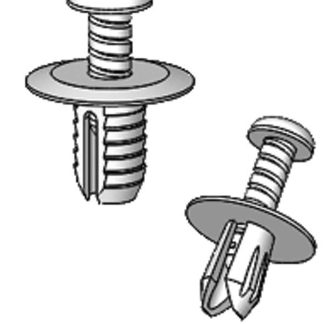 Rivetto A scatto Essentra in Nylon, col. Nero, Ø 8mm, L. 14mm
