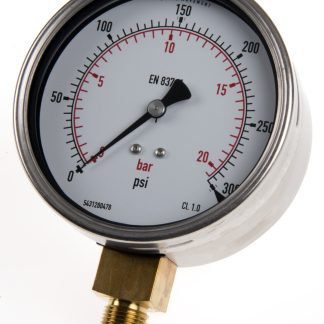 Manometro RS PRO, 0psi, G 3/8, Ø est. 100mm, Cert. ISO